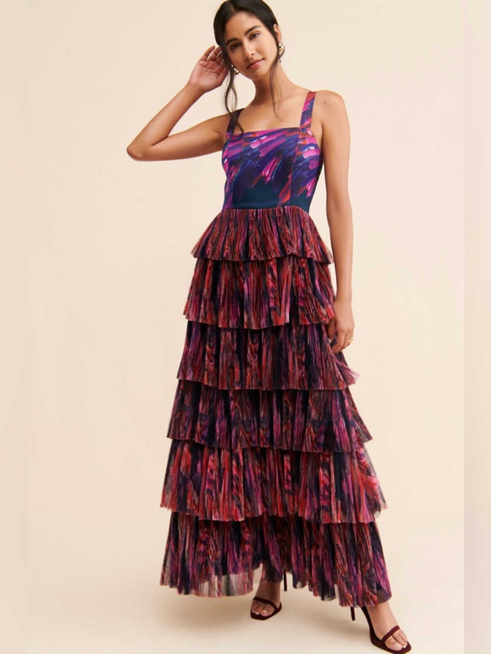 Anthropologie x Hutch Tulle Tiered Dress Size 12